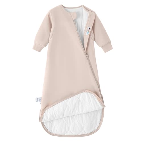 Unisex Sleeping Bag for Babies and Toddlers 1.0 Tog Sleep Sack 6-18Months, Newborn Sleep Sack, Wearable Blanket Baby, One piece Long sleeves, Gifts for Baby