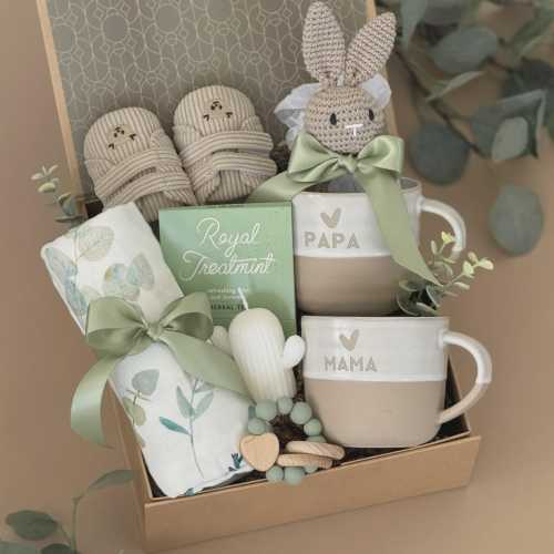 New Parents Gift Box for New Mom, New Dad & Baby | New Baby Gift Basket for the Whole Family, New Parent Care Package, New Mom and Dad Gifts