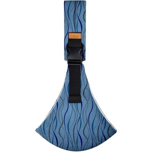 Marrlly Baby Sling Carrier Newborn to Toddler Adjustable One-Shoulder Design with Hip Seat Support, Labor-Saving Baby Wraps Carrier 10-30 lbs(Blue)