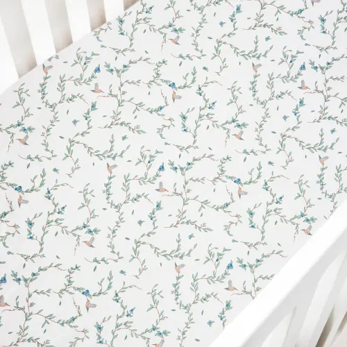 Secret Garden Crib Sheet - Ivory