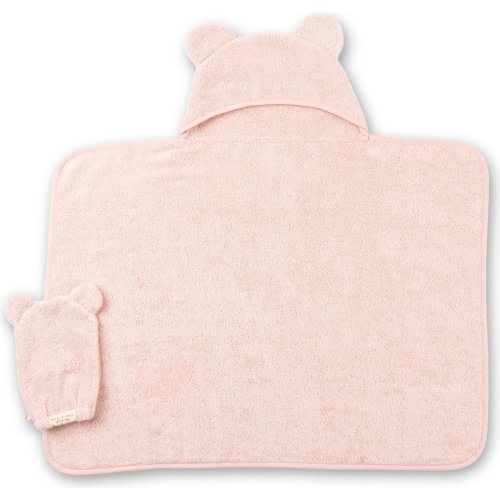 Hooded Towel + Wash Mitt Set Blush - Bella Tunno Towels | Maisonette