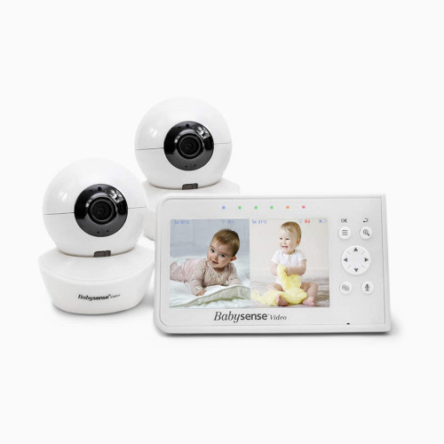 Babysense Non-WiFi Split Screen Video Baby Monitor V43