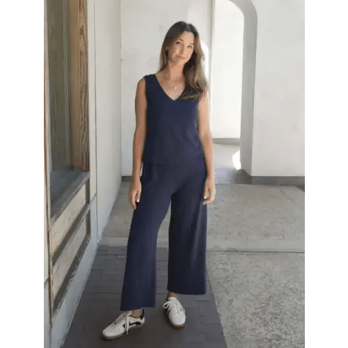 The Modern Nursing Jumpsuit - Size M, Navy