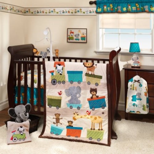 Lambs & Ivy Bedtime Originals Animal Choo Choo Express 3-Piece Crib Set