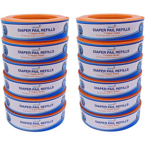 ChoiceRefill Diaper Pail Refills - Compatible with Diaper Genie Pails - 12-Pack, 3,240 Count
