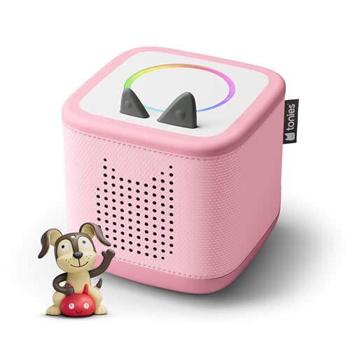 Toniebox 2 Audio Player Starter Set for Kids 1+ with Playtime Puppy - Cloud Pink