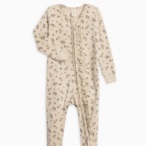 Neve Ruffle Zipper Footie