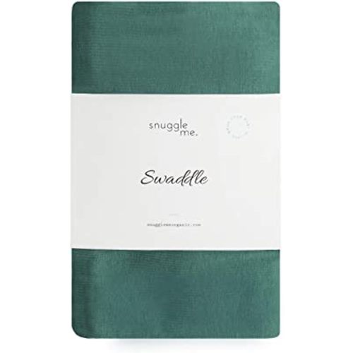 snuggle me Swaddle | Organic Cotton Swaddle Blanket, Soft Stretch, 47 x 47 inches (Moss)