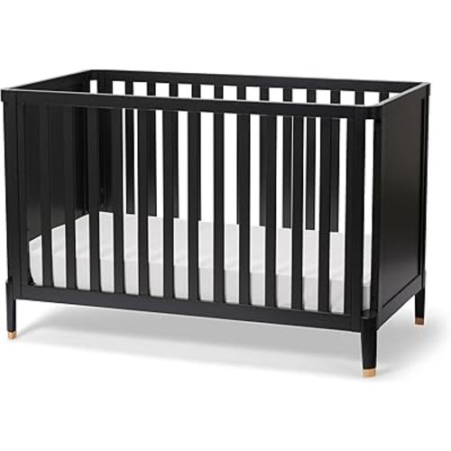 Little Seeds Aster 4-in-1 Convertible Crib, Black