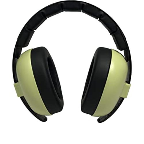 Baby Banz Earmuffs Infant Hearing Protection – Ages 0-2+ Years – THE BEST EARMUFFS FOR BABIES & TODDLERS – Industry Leading Noise Reduction Rating – Soft & Comfortable – Baby Ear Protection Leaf Green