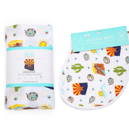 Baby Muslin Swaddle Blanket & Burp Cloth Set | Save 10% – Little Hometown