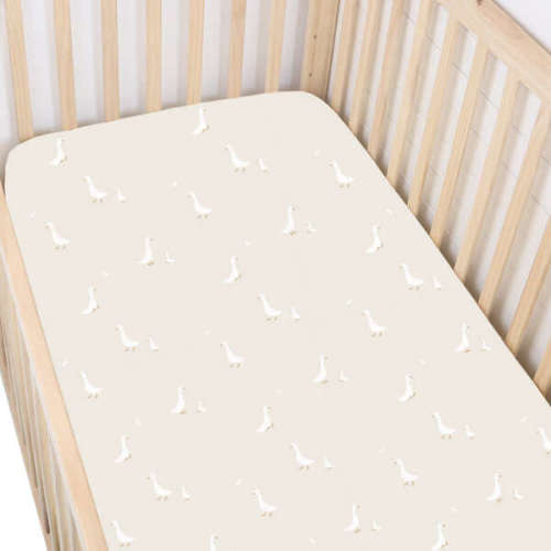 Crib Sheet, Goose - günamüna | Maisonette