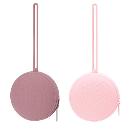 2 Pack Silicone Pacifier Holder Case, BPA-Free Newborn Baby Silicone Pacifier Holder for Boys & Girls, Portable Silicone Pacifier Container Case