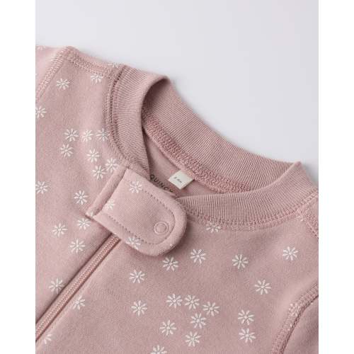 Zip Longsleeve Sleeper Mauve Daisy