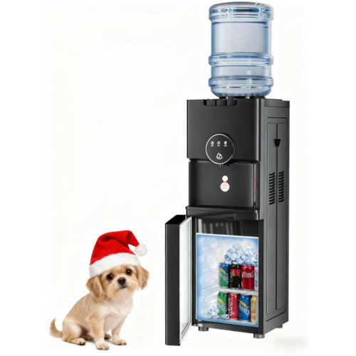 TABU 3-in-1 Top-loading Water Dispenser With Beverage Cooler – Hot , Cold Water & Room Temperature Water, Cooler Dispenser For 5 Gallon Bottles With Built-in Beverage Cooler, Compact Design In Black & Reviews | Wayfair