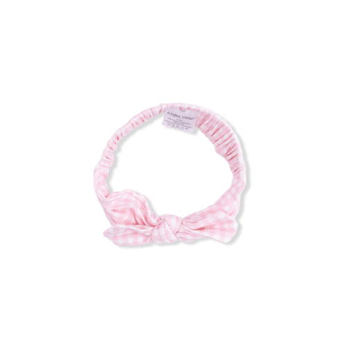 Mini Gingham Pink - Knot Headband – Angel Dear