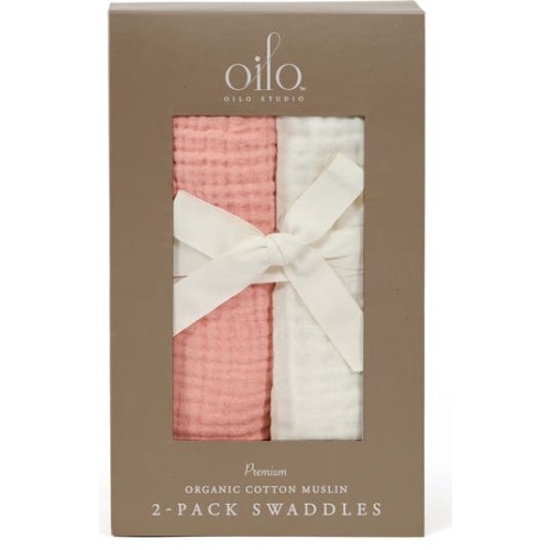 2-Pack Organic Cotton Muslin Swaddle Blankets