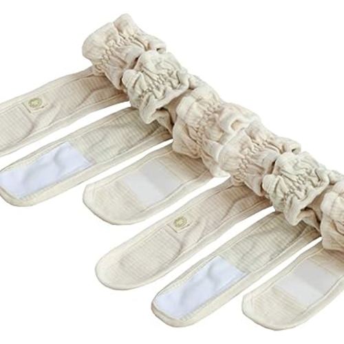 Topwon Cotton Baby Cloth Diaper Fastener Baby Belly Belt Diaper Fastener 6 Pack Belt Waist Support for Baby Reusable Washable Replaces Diaper Pins