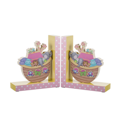 Zoomie Kids Noah's Pastel Pairs "The Ark" Bookends & Reviews | Wayfair