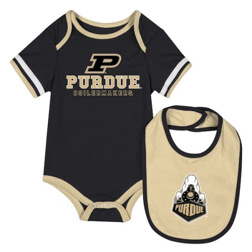 Purdue Boilermakers Colosseum Newborn & Infant Bodysuit & Bib Set - Black