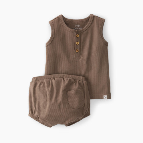 Carter's Little Planet Organic Cotton 2-Piece Set - Brown, 3M