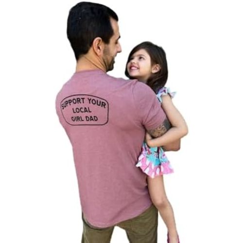 Support Your Local Girl Dad T-Shirt, Mens Tee for Dads of Daughters