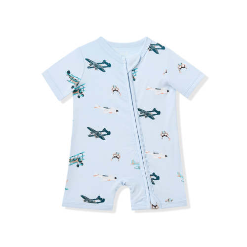 Zipper Shortall Romper in Take Off