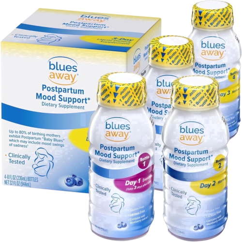 Blues Away Postpartum Mood Support Dietary Supplement, 4 Bottles