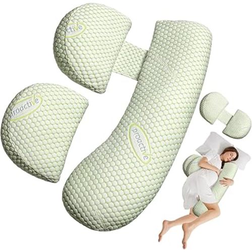 Pregnancy Pillow, Maternity Pillow for Pregnant Women, Soft Maternity Pillow with Detachable & Adjustable Pillow Cover, HIPS Legs