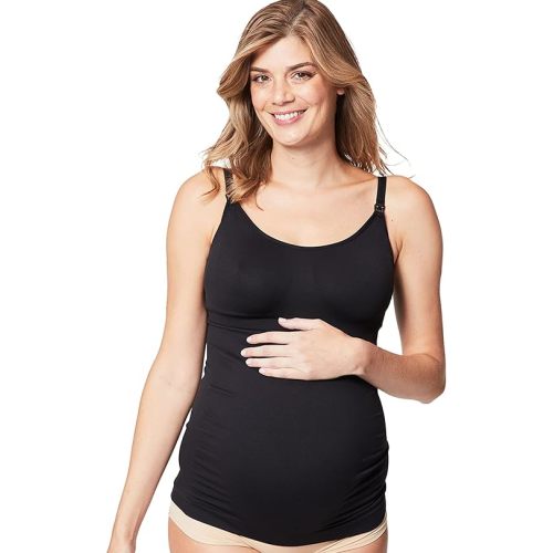 Cake Maternity Toffee Nursing Tank Top, Shaping Nursing Top for Women Breastfeeding with Built in Bra