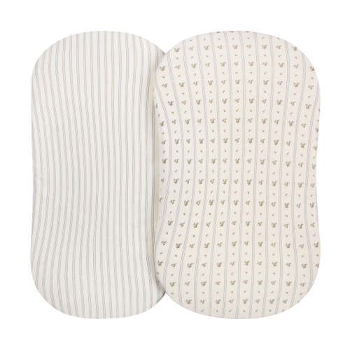 Linear Berry Leaf Bassinet Sheet Set – Ely's & Co.