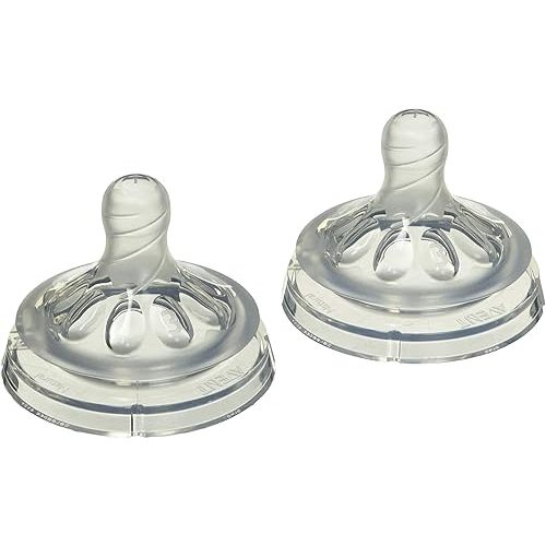 Philips AVENT Natural Baby Bottle Medium Flow Nipple 3M+, One Size, 2 Count