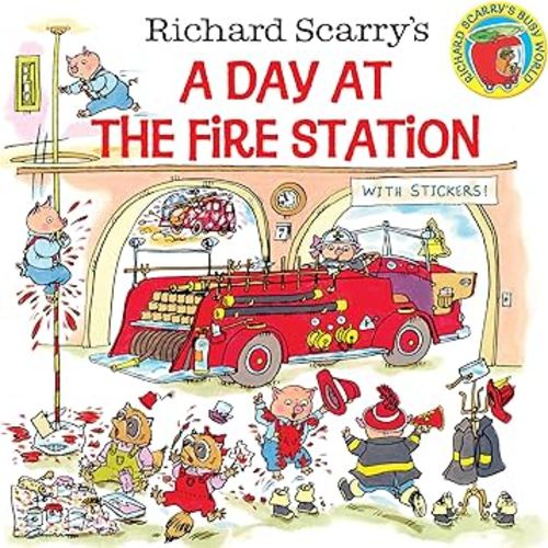 Richard Scarry's A Day at the Fire Station (Pictureback)