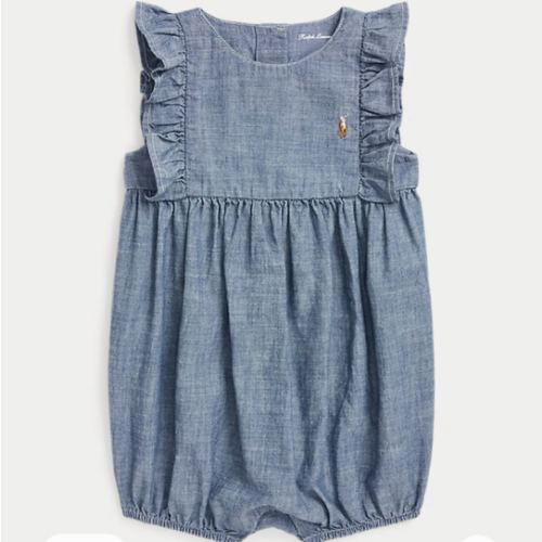 Indigo Chambray Bubble Shortall | Ralph Lauren