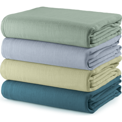 Muslin Swaddle Blankets, 4 Pack