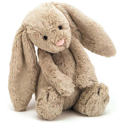 Brown Bunny Plush Toy, 12 Inch Super Fluffy Rabbit Plush Toy With Long Ears, Cute Bunny Birthday Gifts For Kids