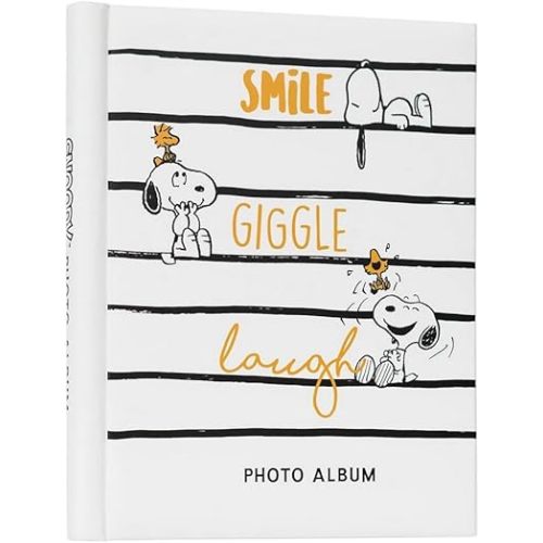 Grupo Erik Snoopy Self-Adhesive Photo Album | 9x12 inches - 24x32 cm - 15 Double Sided Pages | Hardcover | Snoopy Gifts | Photo Books For Memories | Cute Gifts