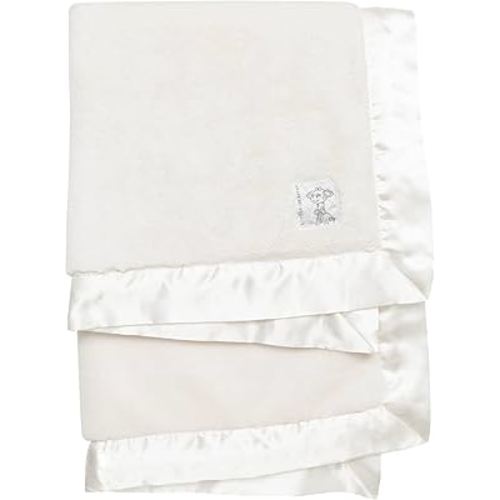 Little Giraffe Posh Mink Baby Blanket - Double-Sided Ultra Soft Plush Fabric, for New Moms, Newborn Must-Have for Girls & Boys, Cozy & Cuddly Comfort Blanket, 29" x 35", Cream