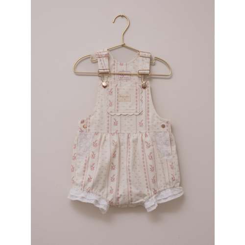 Girls Poppy Lace Shortalls - Heirloom Rose – Dear Eden