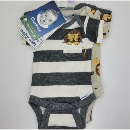 Gerber | Baby Boys Onesies Brand Bodysuits, 3-Pack 3-6 Months  New w/ tags