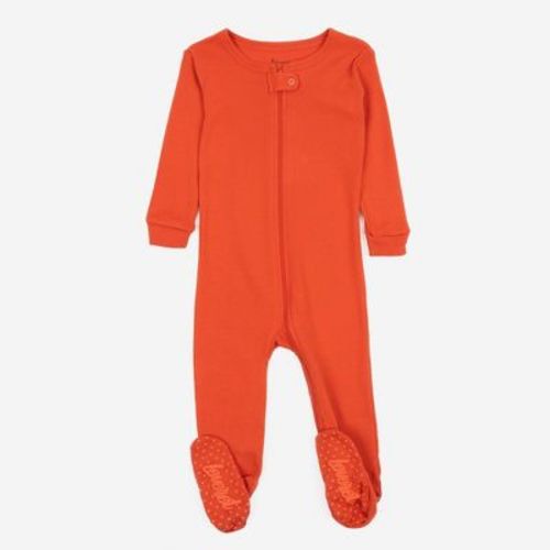 Leveret Toddler Footed Cotton Solid Classic Color Pajamas
