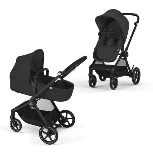 CYBEX EOS Stroller Stroller - Black Frame with Moon Black Seat