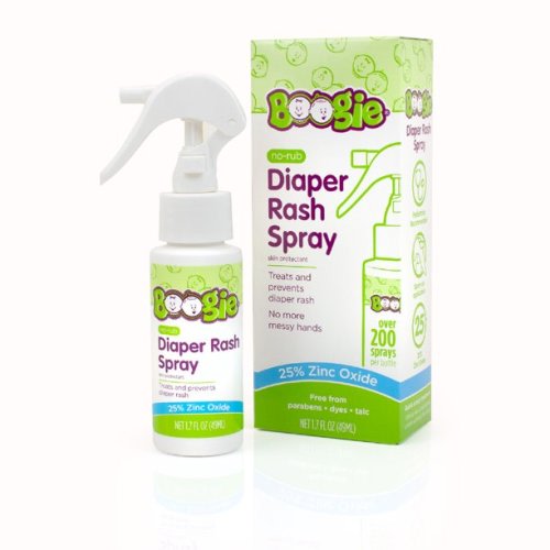 Boogie Wipes Bottoms Diaper Rash Spray with 25% Zinc Oxide, 1.7 Fl oz