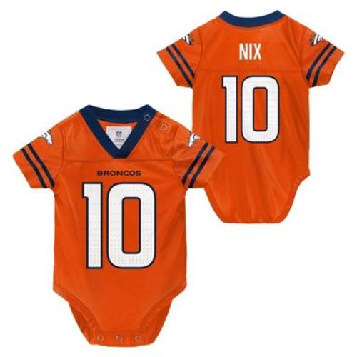 NFL Denver Broncos Boys' Nix Bodysuit Jersey - 0-3M