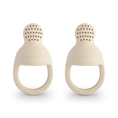 Silicone Baby Fresh Fruit & Food Feeder Pacifier | 6 Months+ (Shifting Sand)