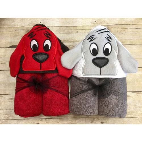Clifford the Big Red Dog Hooded Towel/ Clifford Birthday/ Infant Costume/ Baby Hooded Towel/ Pool Party/ Beach Towels/ Pool Towel/ 3D Towel