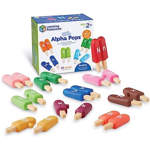 Learning Resources Smart Snacks Alpha Pops, 26 Pieces, Age 2+, Toys for Toddlers, Toddler Alphabet, Learning ABC, Learning Toys, Stocking Stuffers for Kids