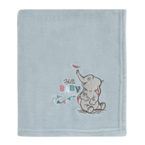 Disney NoJo Disney Dumbo Hello Baby Appliqued Baby Blanket | Wayfair