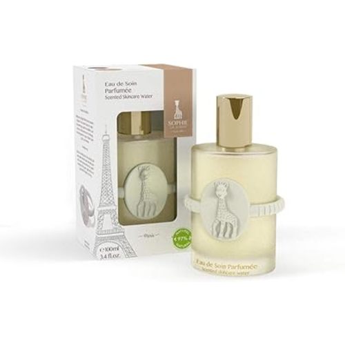 Sophie la girafe Eau de Soin Parfumée 100 ml – Gentle Vegan Fragrance for Newborns – 97% Natural Ingredients – Alcohol-Free – Made in France