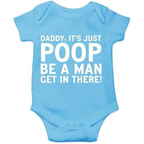 CBTwear Daddy, It's Just Poop - Baby Clothes - Funny Newborn Bodysuit Outfits for Boys and Girls